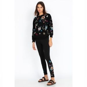 Johnny Was Martine Embroidered Leggings